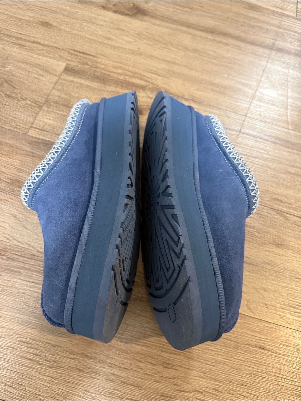 UGG light gray or blue Suede Slip-On Clog - Picture 6 of 9